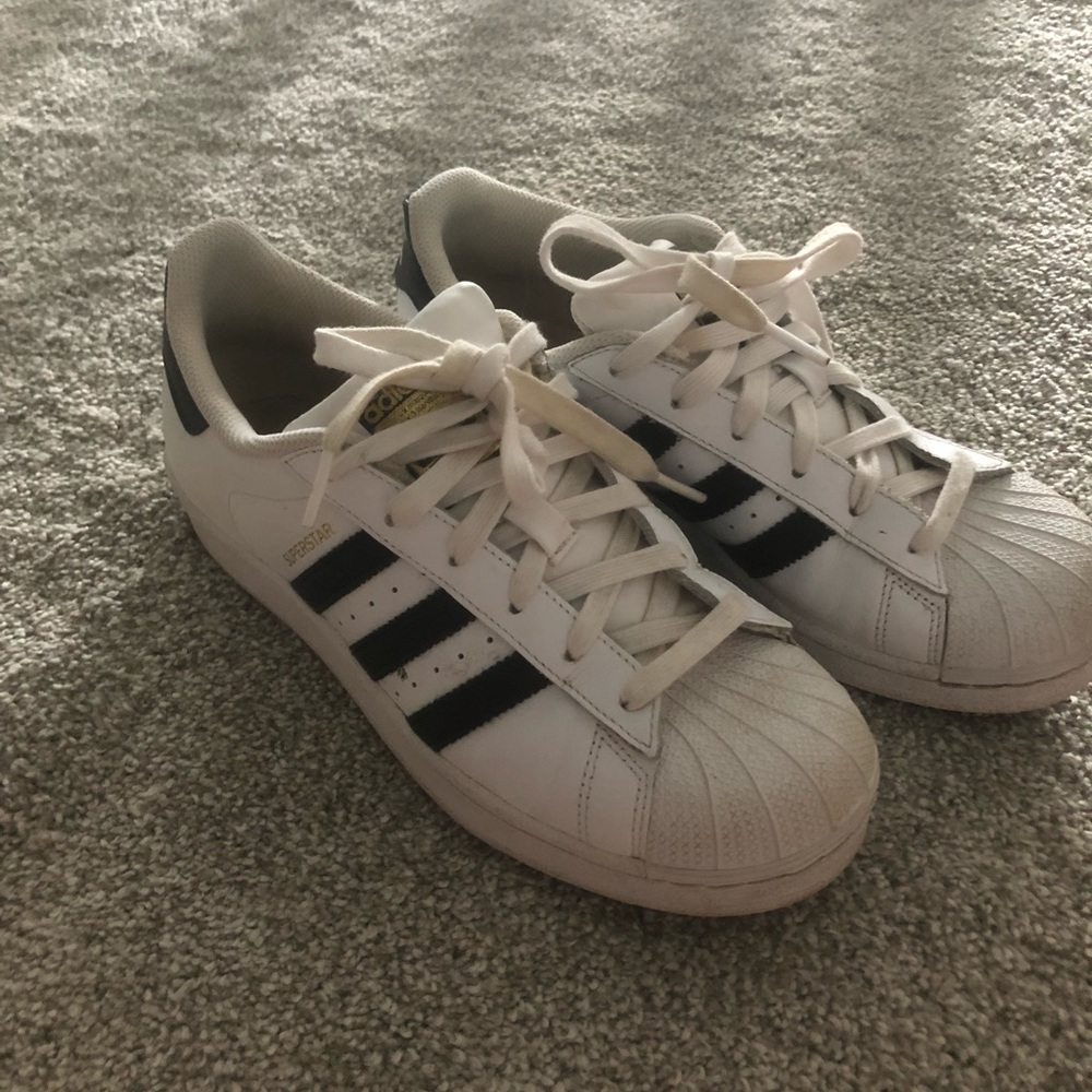 Adidas original superstars black white 7.5